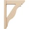 Ekena Millwork 6-in W x 22-in D x 30-in H Funston Slat Rough Cedar Woodgrain TimberThane Outlooker, Primed Tan OUTUR060X22X30FST24RCPR - alternate 3